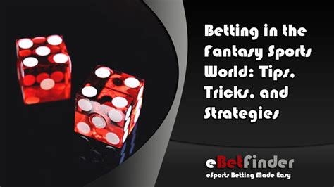 Fantasy Sports Betting Guide .